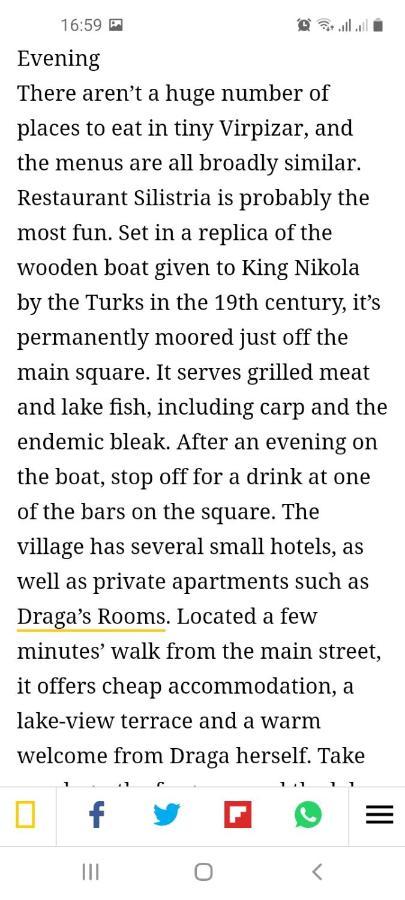 Draga'S Rooms Virpazar Εξωτερικό φωτογραφία